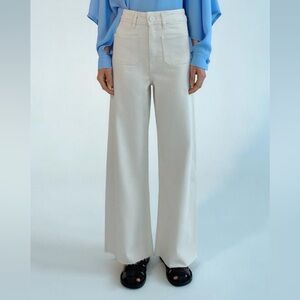 Zara marine straight jeans